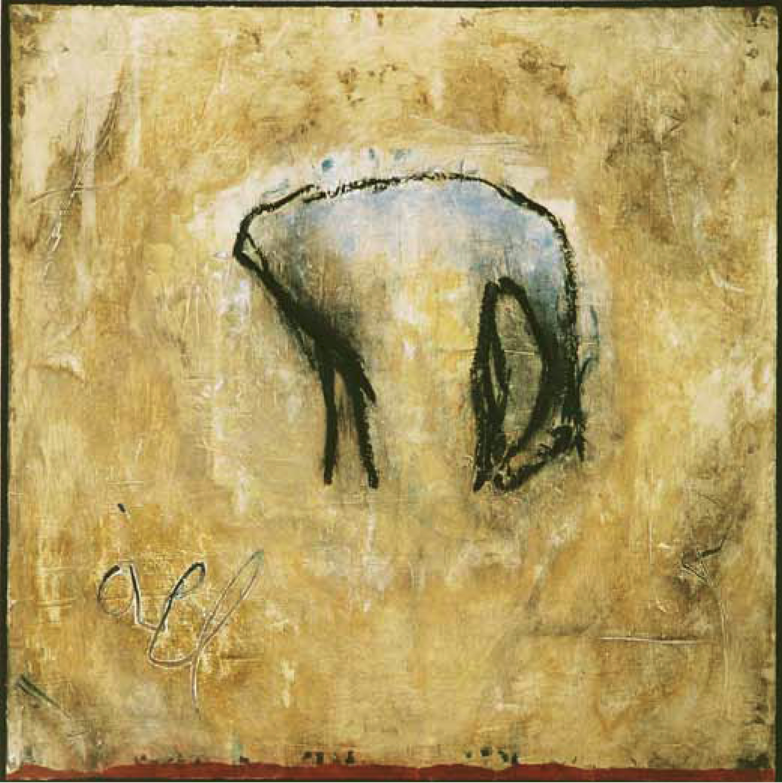 Icône au cheval bleu